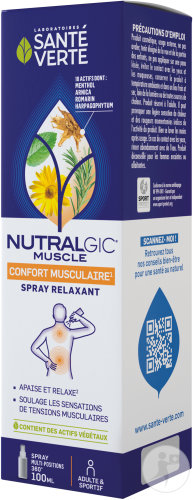 Santé Verte Nutralgic Muscle Confort Musculaire Flacon Spray 100ml