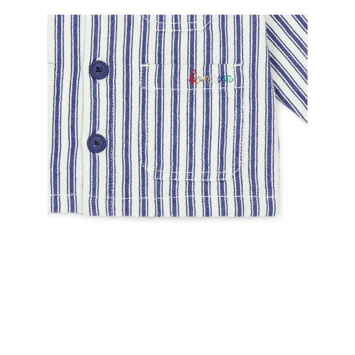 Bonton Chemise Elfie Rayée | Bleu marine