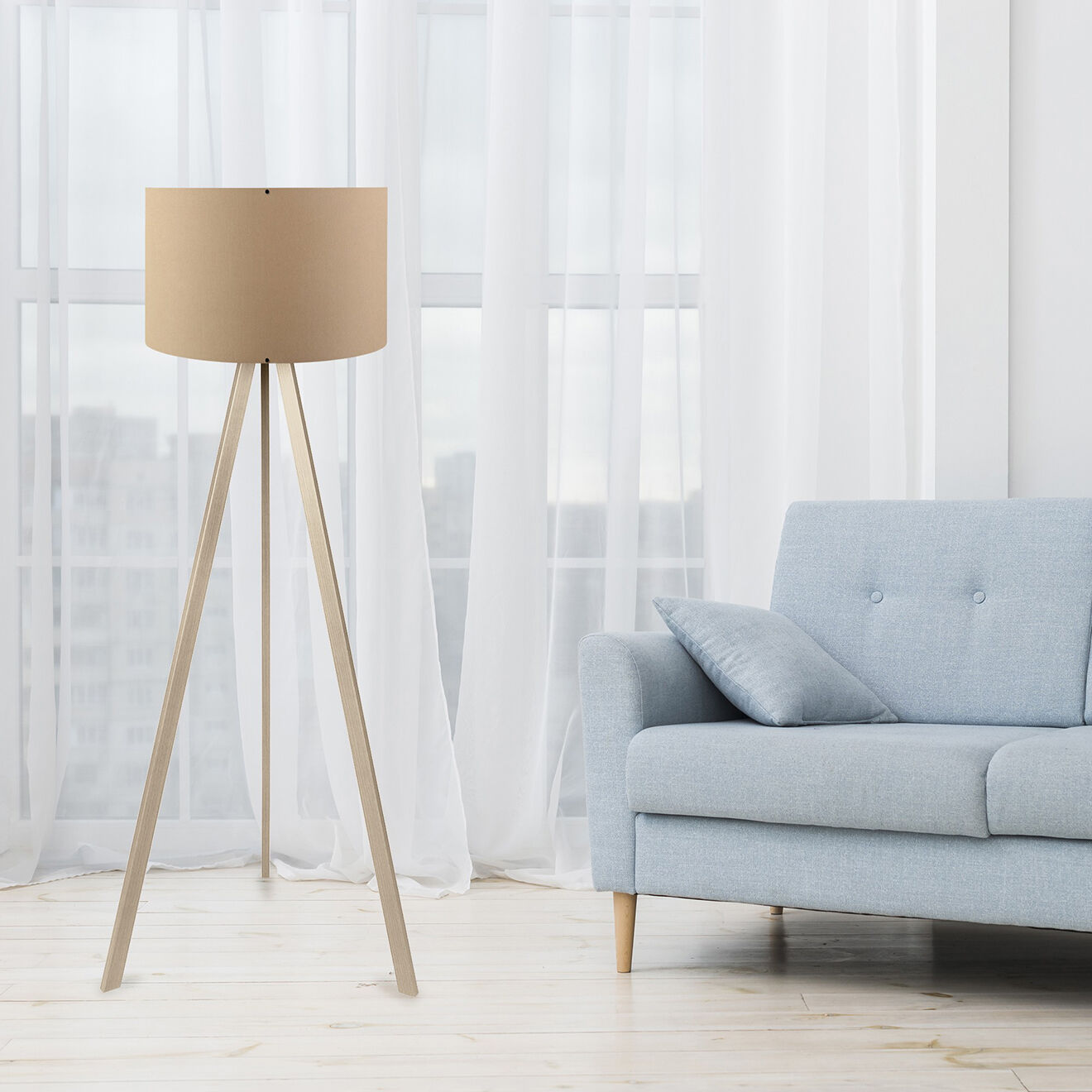 Sheen Lampadaire AYD crème - 38x140 cm