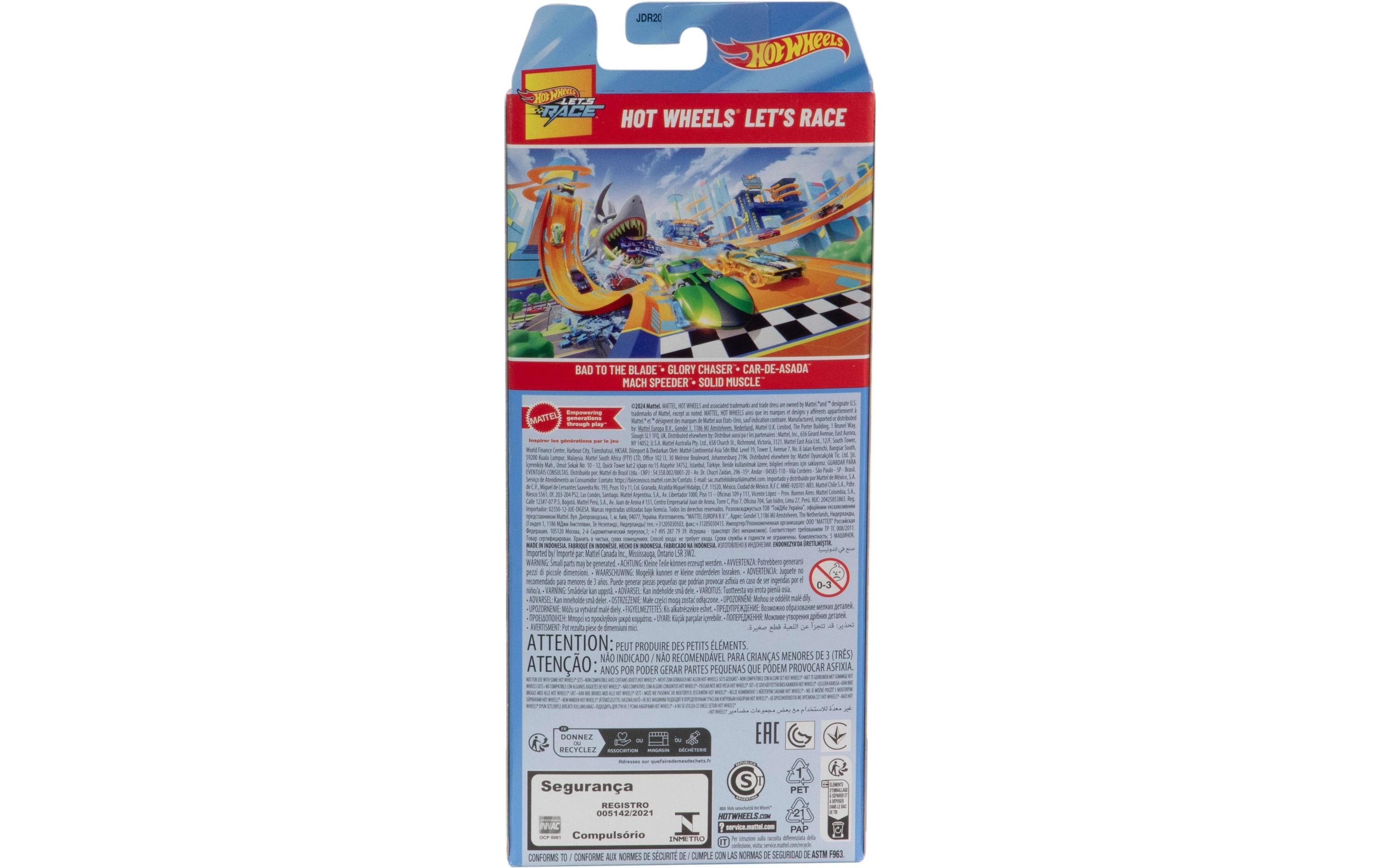 Rennwagen Hot Wheels Lets Race 5er-PackSpielzeugfahrzeug