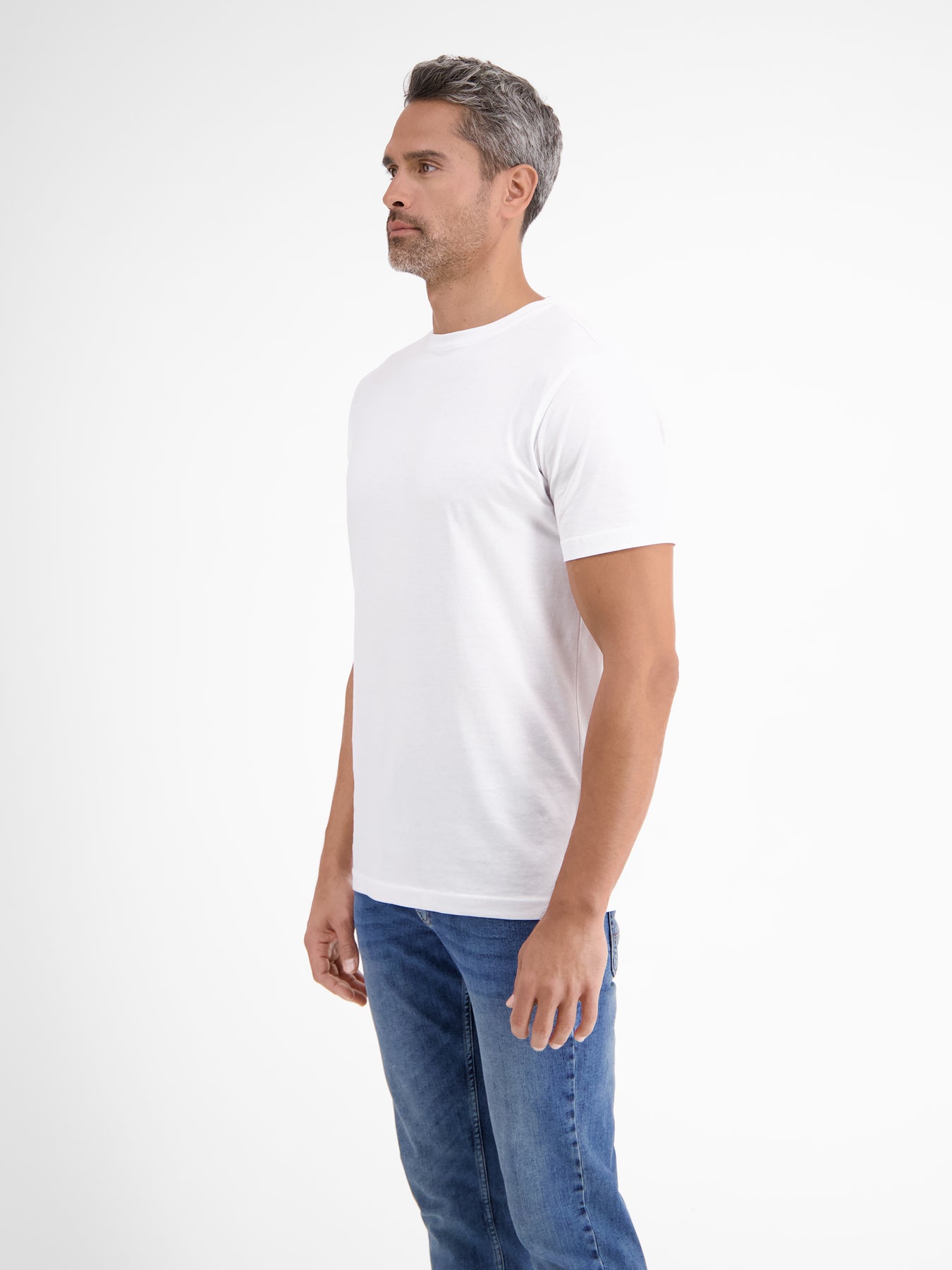 Doppelpack T-Shirt für Herren, Rundhals in Premium Baumwollqualität
