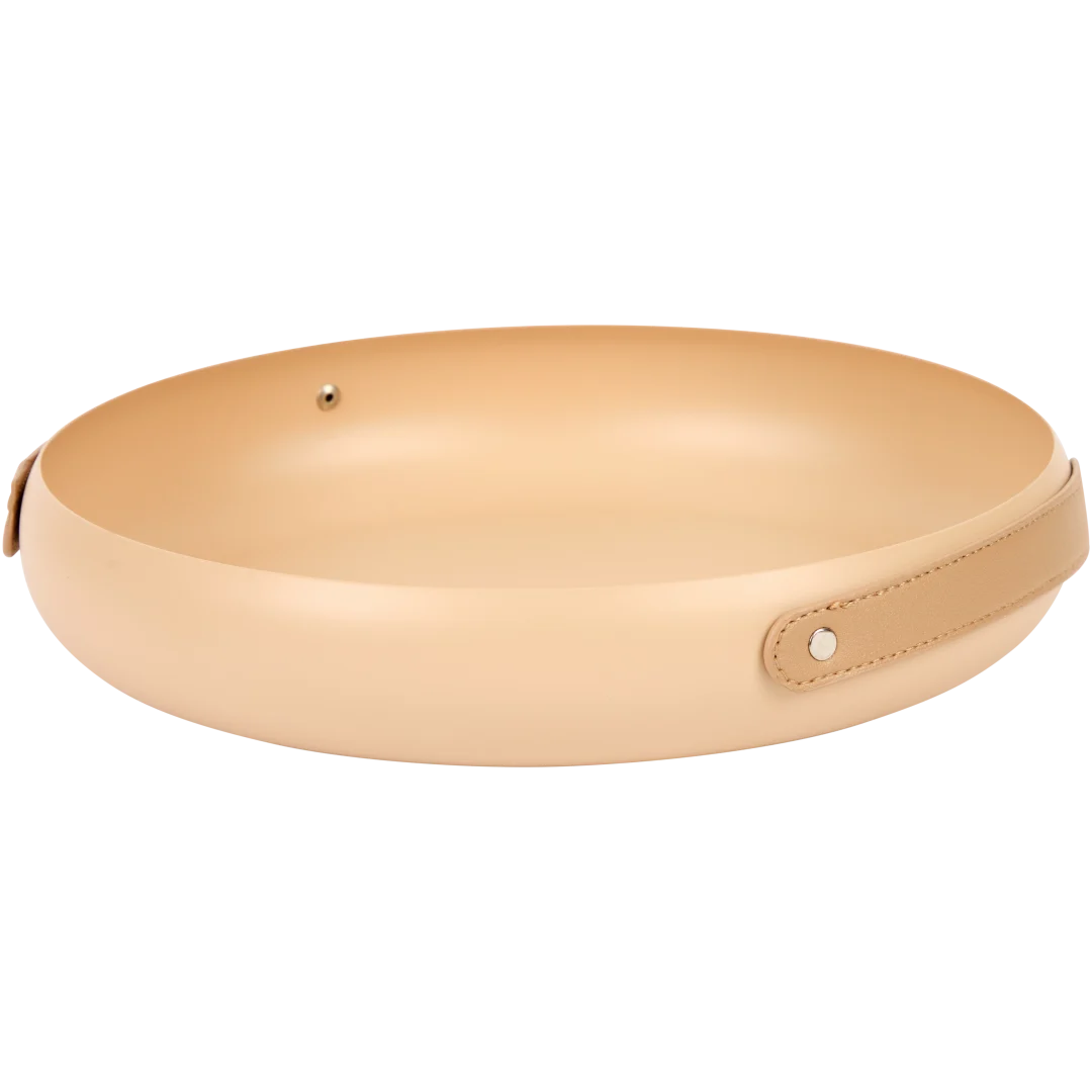 Ronde metalen tray Ø 28 x 5 cm | diverse kleuren
