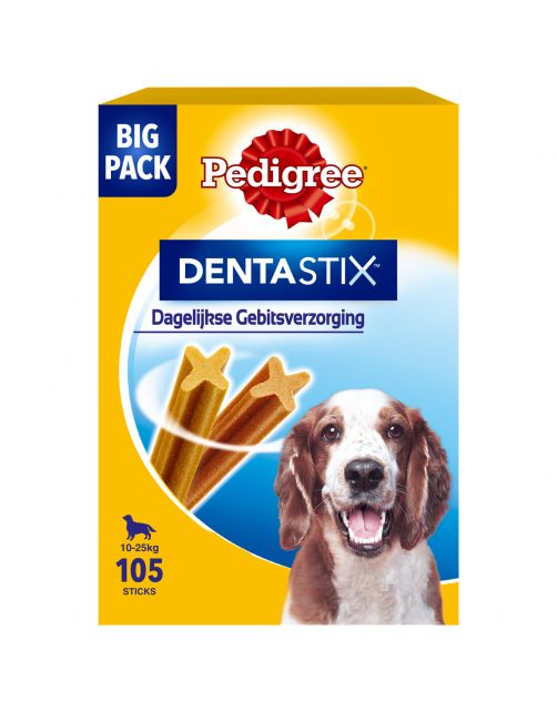 Pedigree Dentastix Big Pack - Hondensnacks - 105 stuks Medium