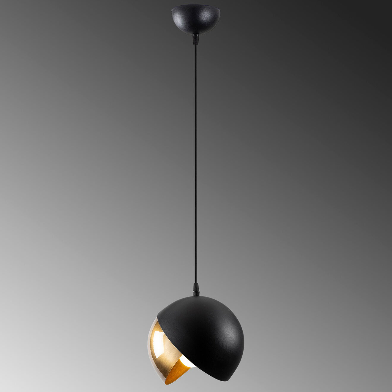Opviq Suspension Berceste noir/doré - 20x114 cm