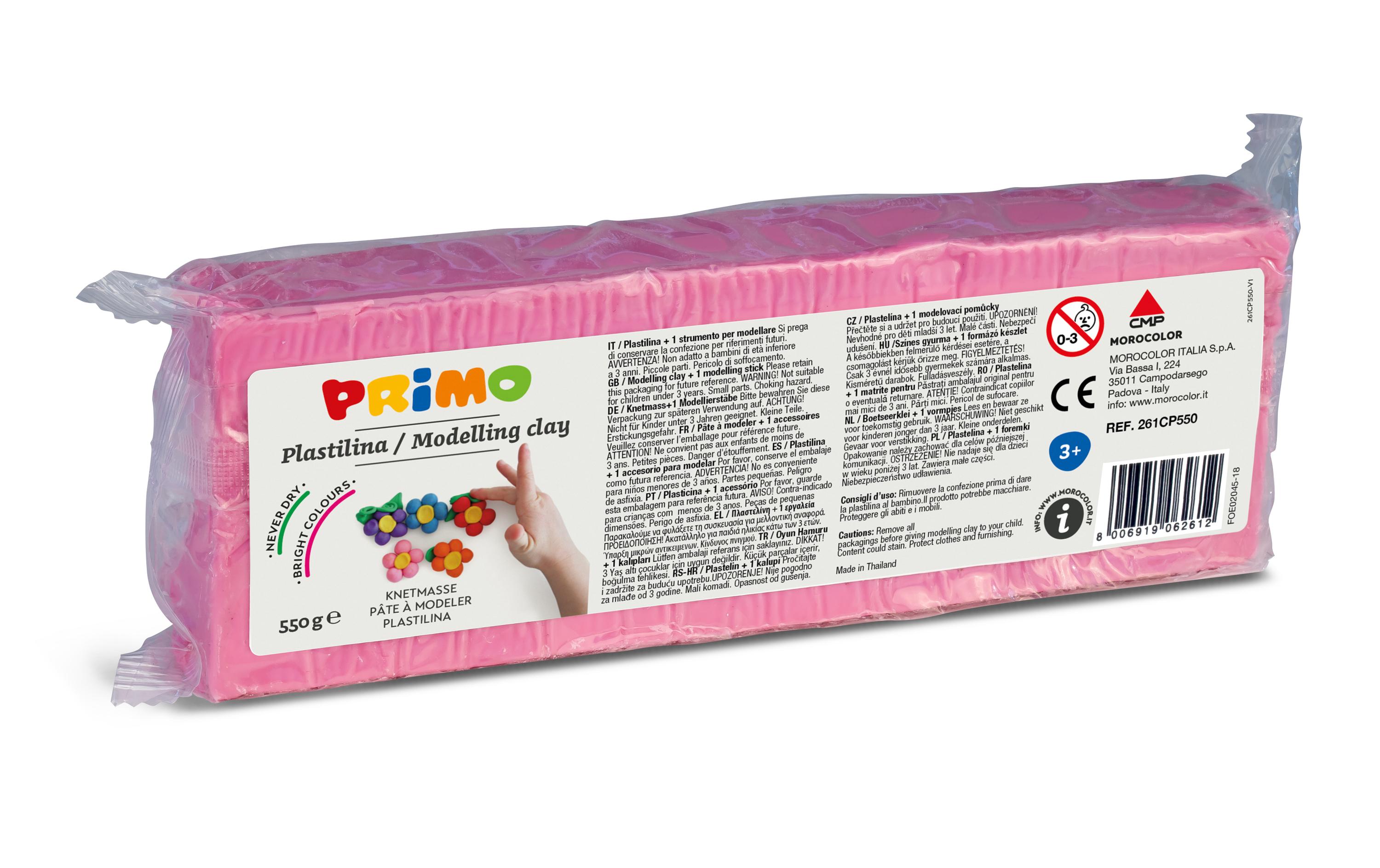 Knetmasse 550 g, PinkKnetblock perfekt um Formen zu gestalten
