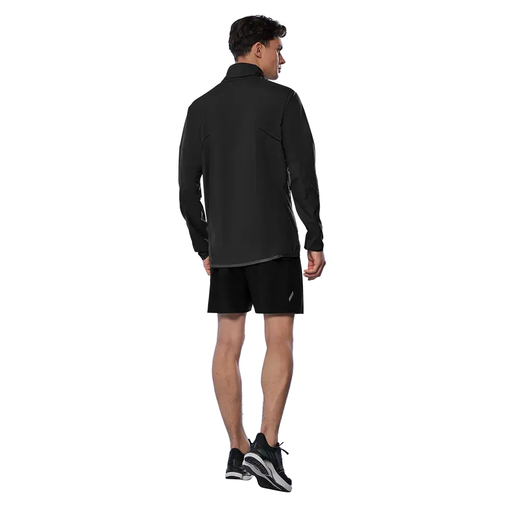 Mizuno Tech Light Hardloopjack Zwart Heren