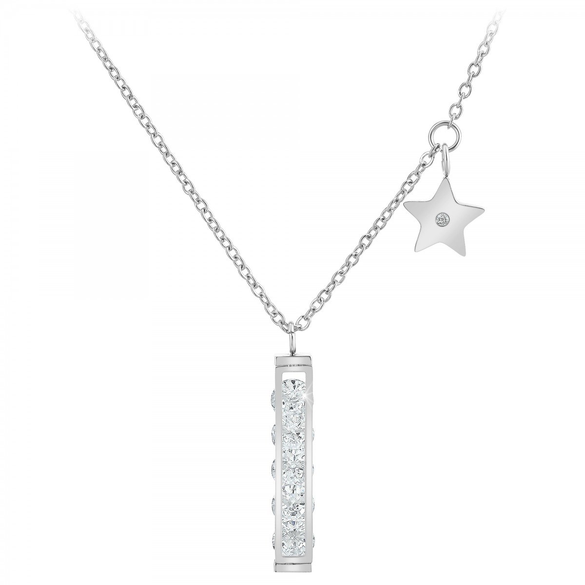Collier SC Crystal orné d'un véritable diamant blanc