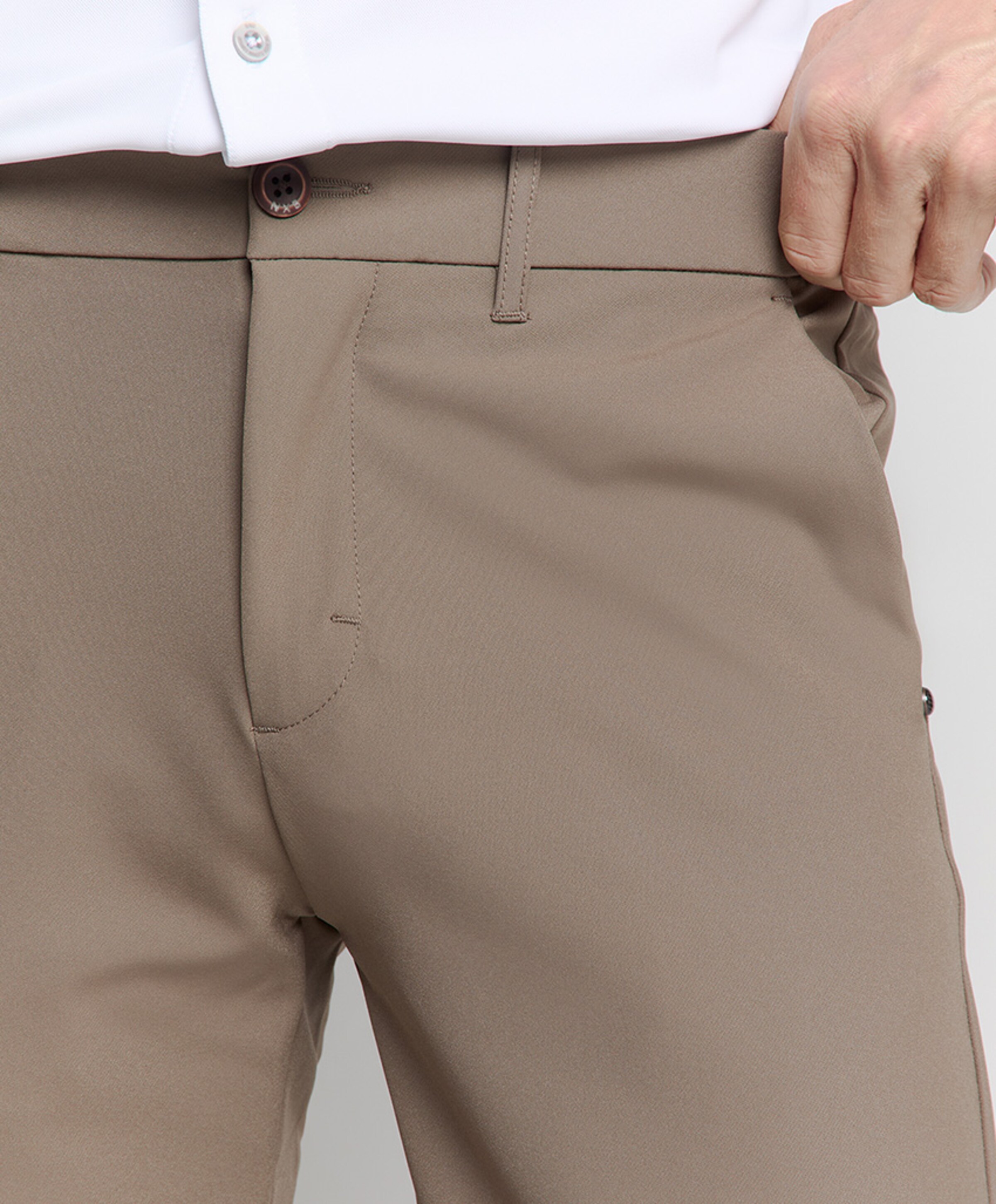 No Excess Pants Chino 4-Way Stretch Sedoc heren broek beige