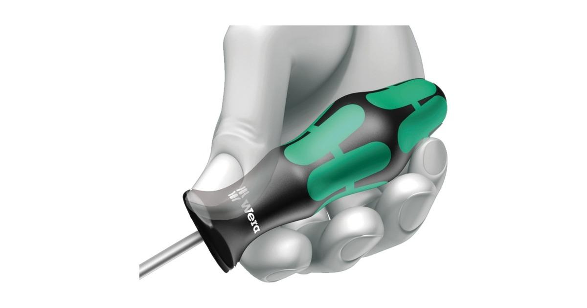 Wera334/6 Schroevendraaierset Kraftform Plus  (Zwart/groen, 6-delig)