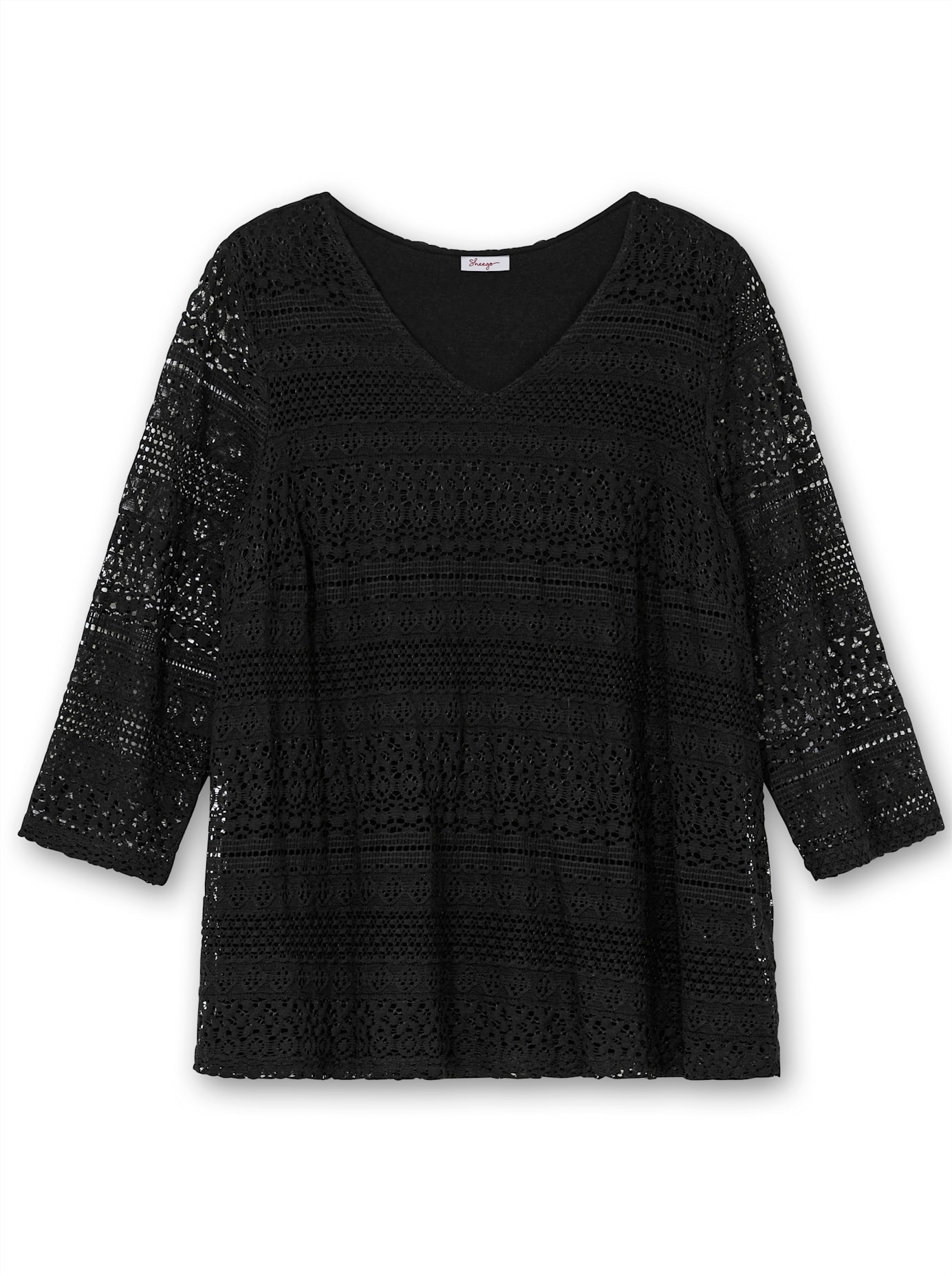 Sheego Spitzenshirt »Spitzenshirt«, 1 Stk.