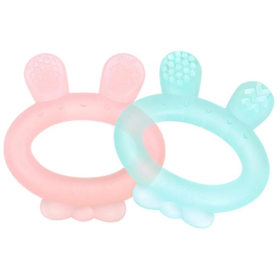 haakaa® Beißring Hasenohr, pink