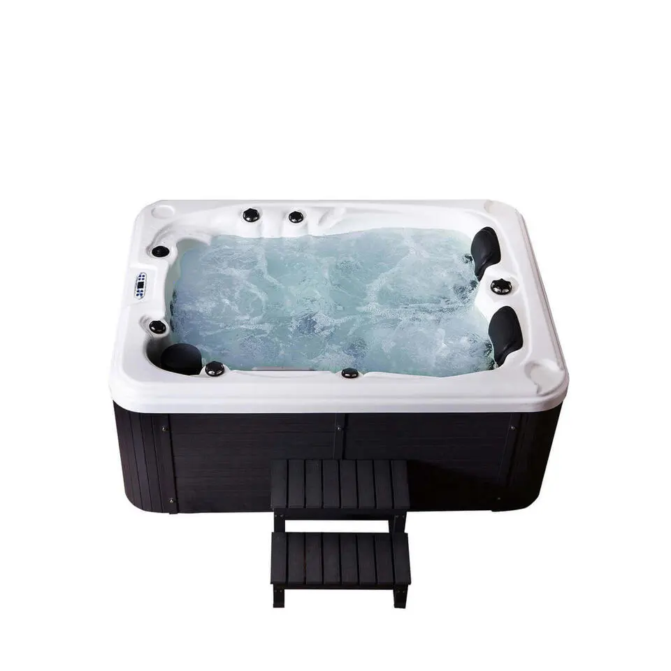 HOME DELUXE Buiten whirlpool BEACH Met treden en thermische afdekking