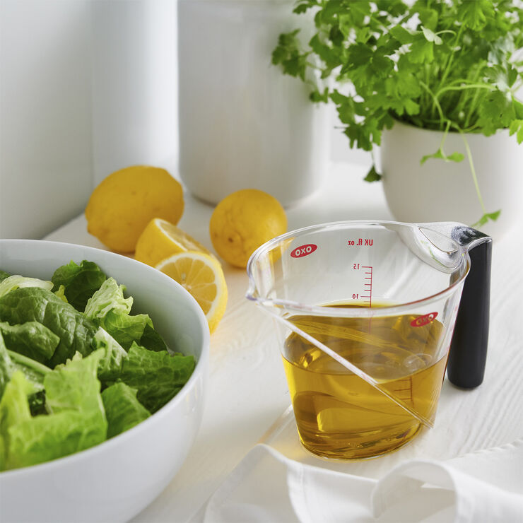 OXO Decilitermål, 1/2 l. Transparent, sort