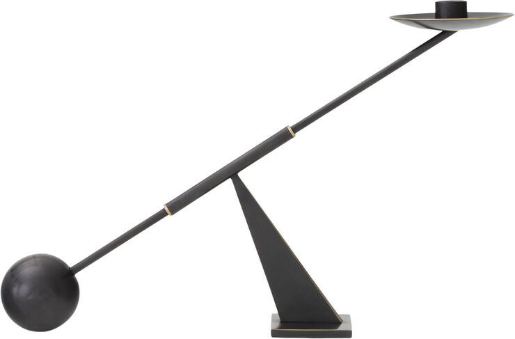 Audo Copenhagen Interconnect Candle Holder, W42,5, Bronzed Brass