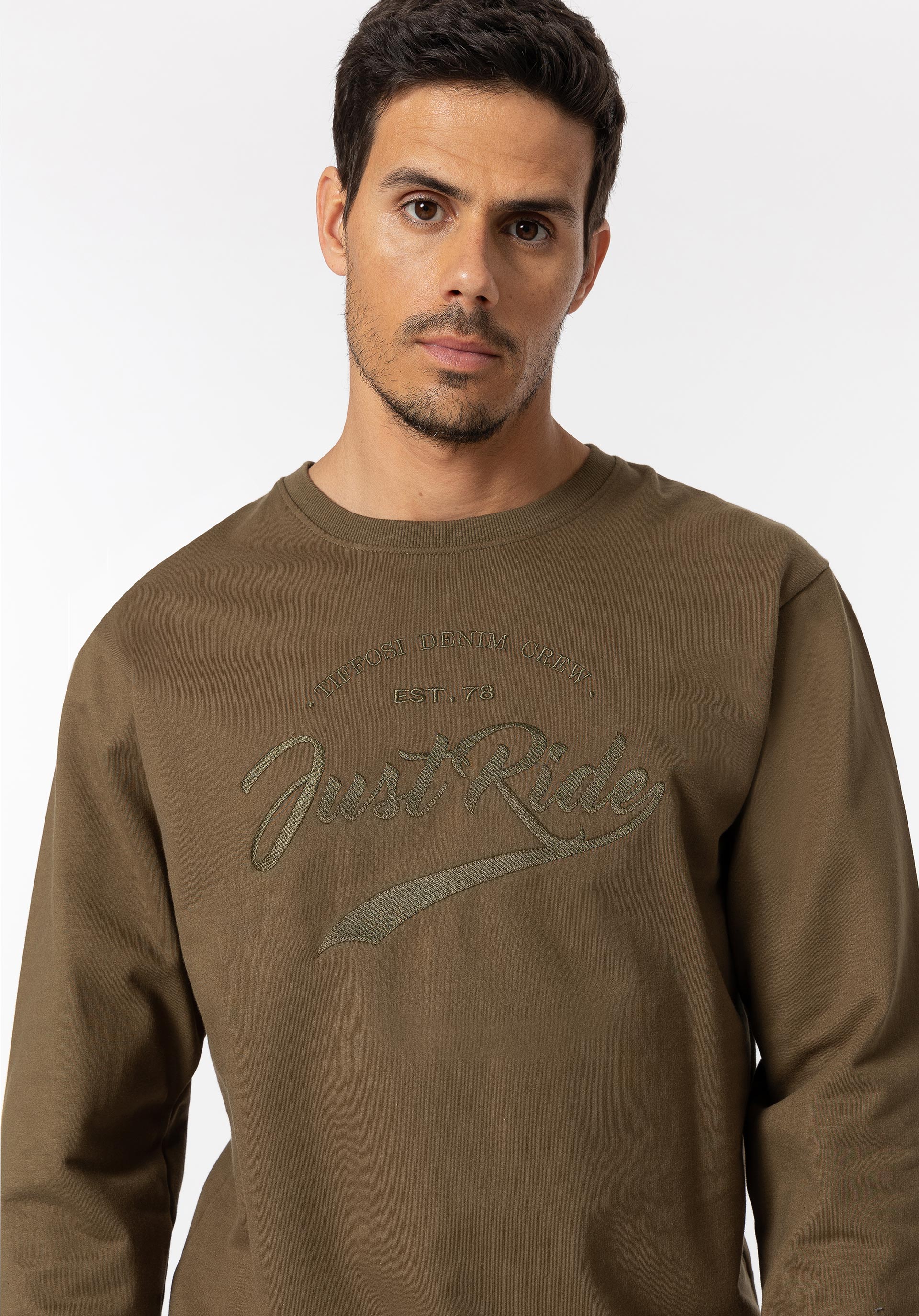 Sweatshirt com Bordado Frontal