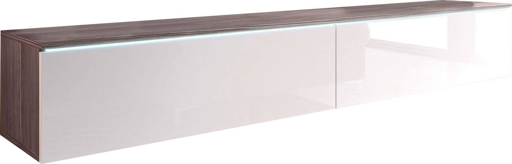 INOSIGN Lowboard Vera Breite 180 cm stehend und hängend, braun, Holzwe