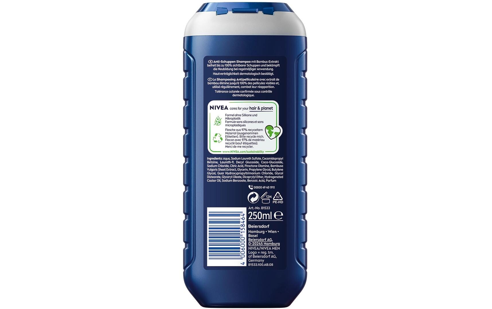 Shampoo Anti-Schuppen pH-Optimal 250 mlHaarshampoo bekämpft die direkte Ursache von Schuppen und stärkt das Haar von der Wurzel an