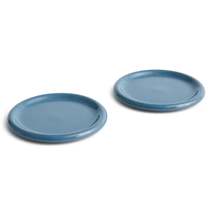 HAY - Barro Teller Ø 24 cm, dunkelblau (2er-Set)