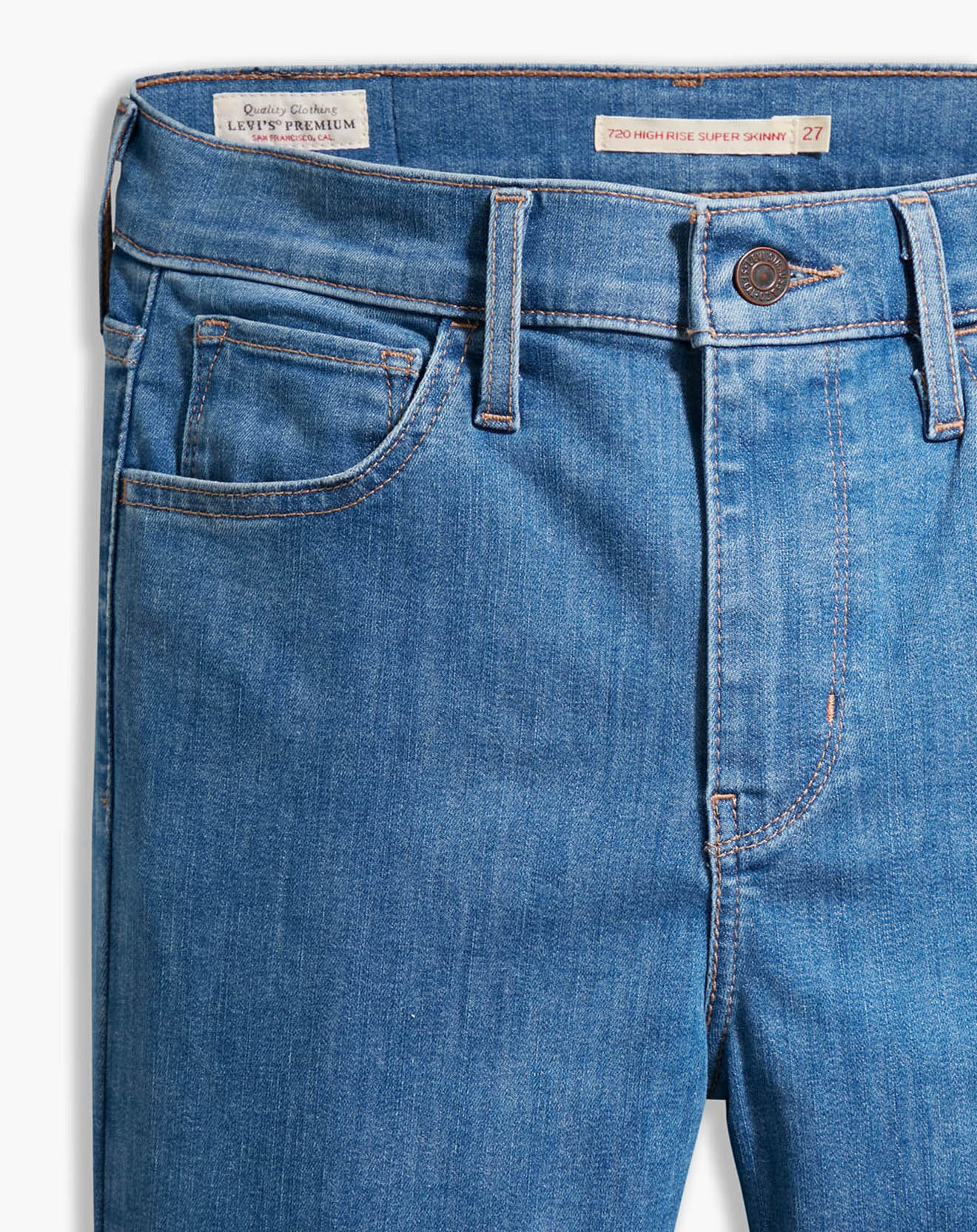 Levi's® Jean 720 Hirise Super Skinny sculpt Eclips bleu