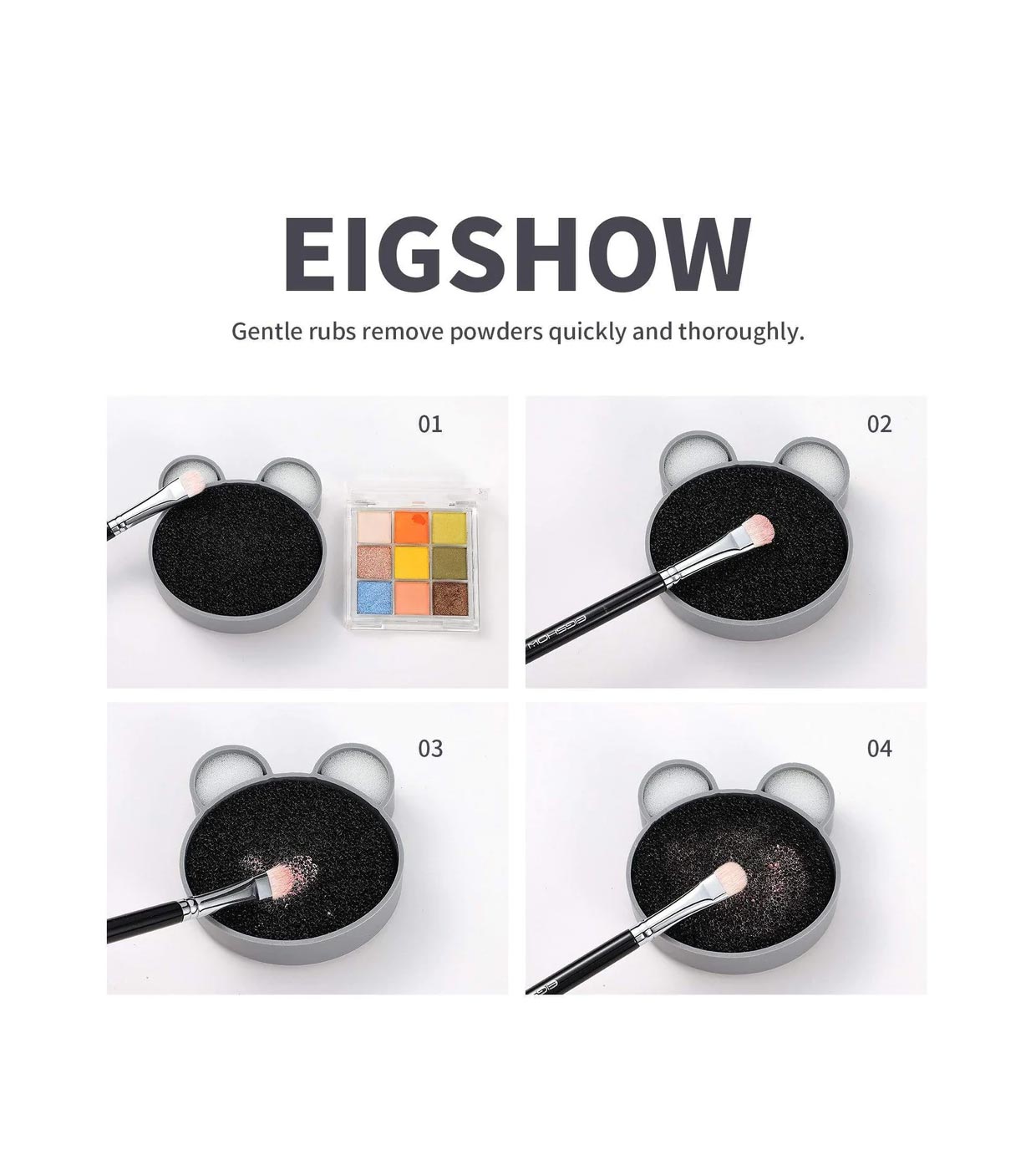 Eigshow - Conjunto de limpeza de pincéis The Ultimate all-in-one Cleaning Set