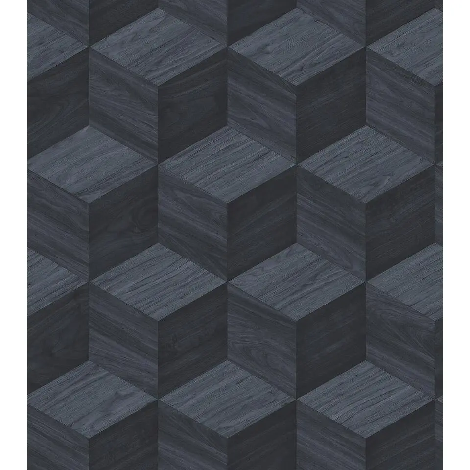 Dutch Wallcoverings Vliesbehang Renaissance natural cube - cobolt - 10m x 53cm