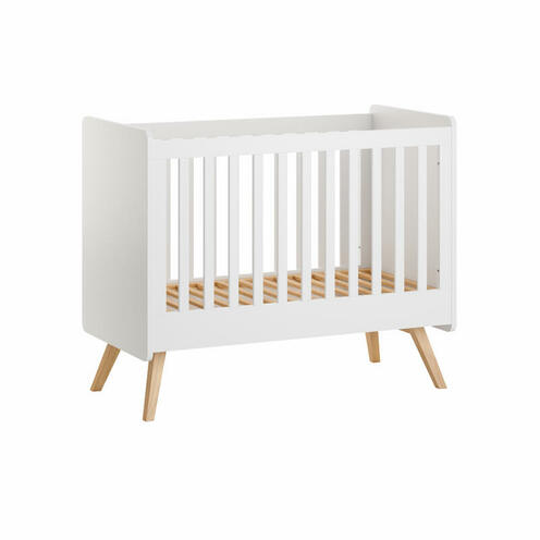 Lit 60x120 cm Vintage - Blanc/chêne - VOX