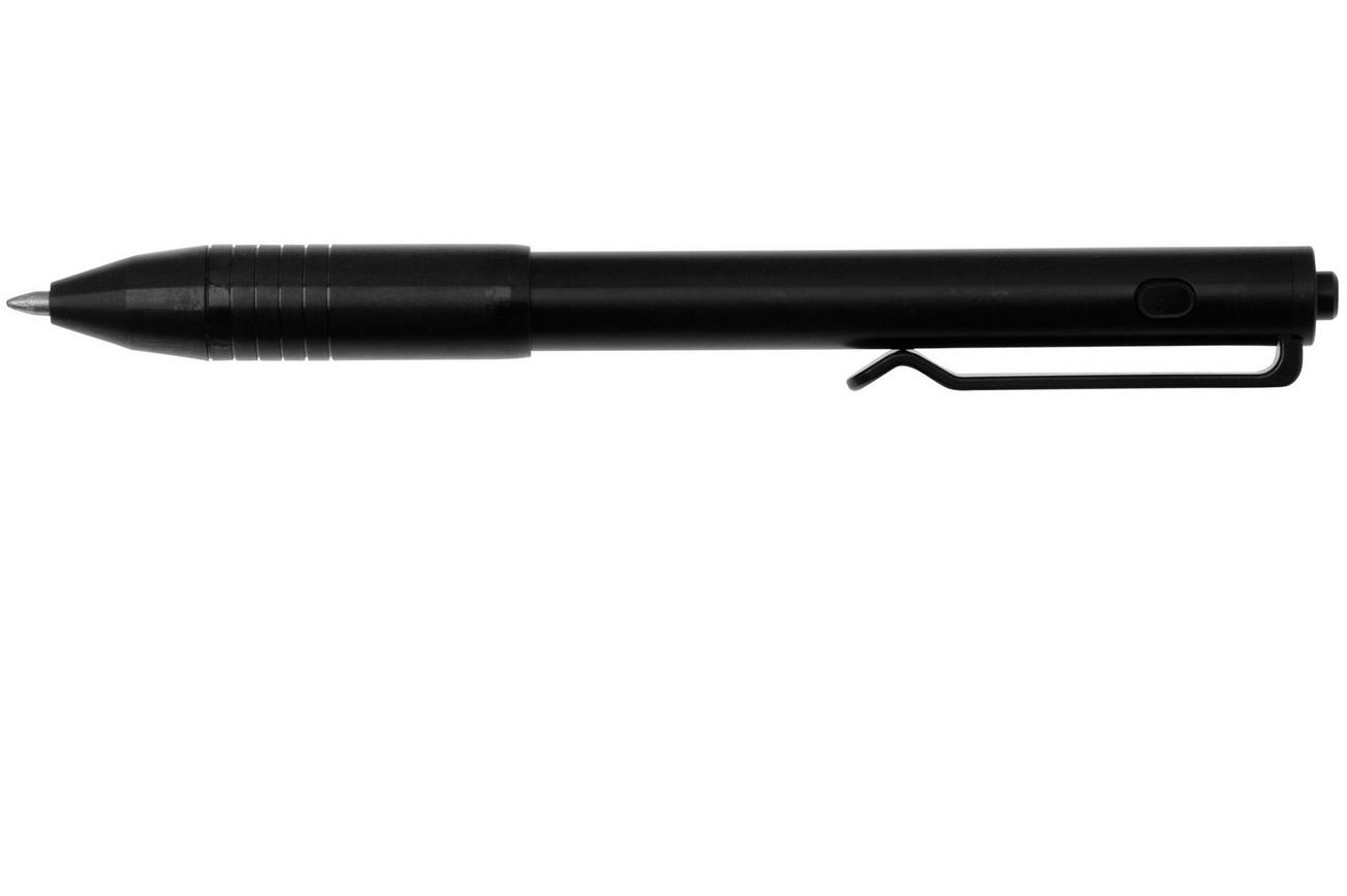 Big Idea Design Dual Side Click Pen DSC-DLC Black DLC Titanium, auto adjusting everyday carry pen