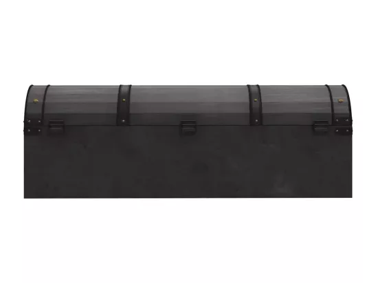 Coffre de rangement Bois massif style vintage 120x30x40 cm
