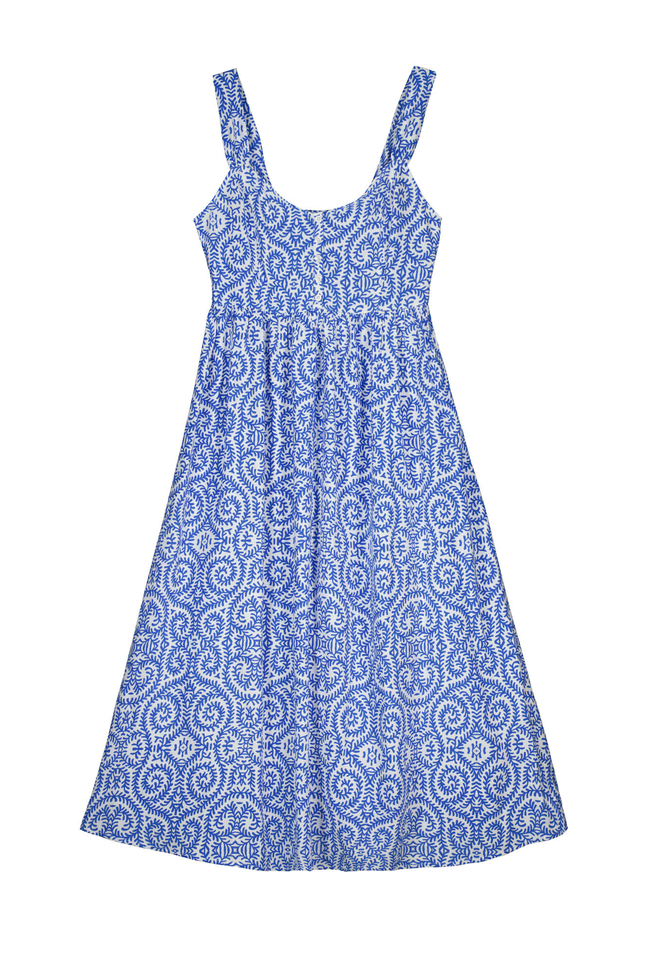 Vestido midi com corpete estruturado