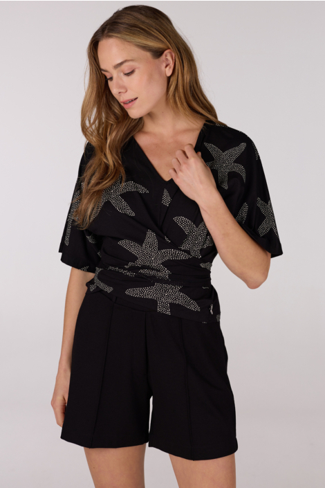 Juffrouw Jansen zwarte dames t-shirt