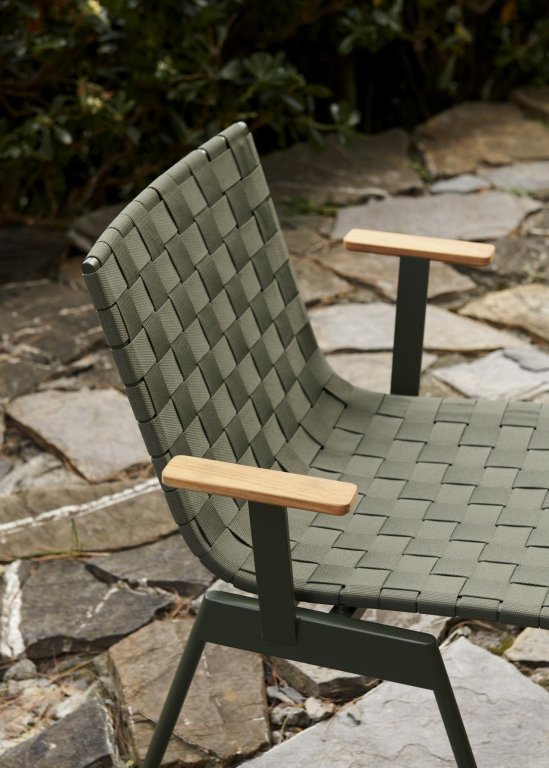 &tradition Ville tuinstoel met armleuningen Warm Black