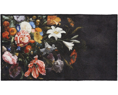 Universele vrolijke bloemen vuilvangmat 67x120 cm
