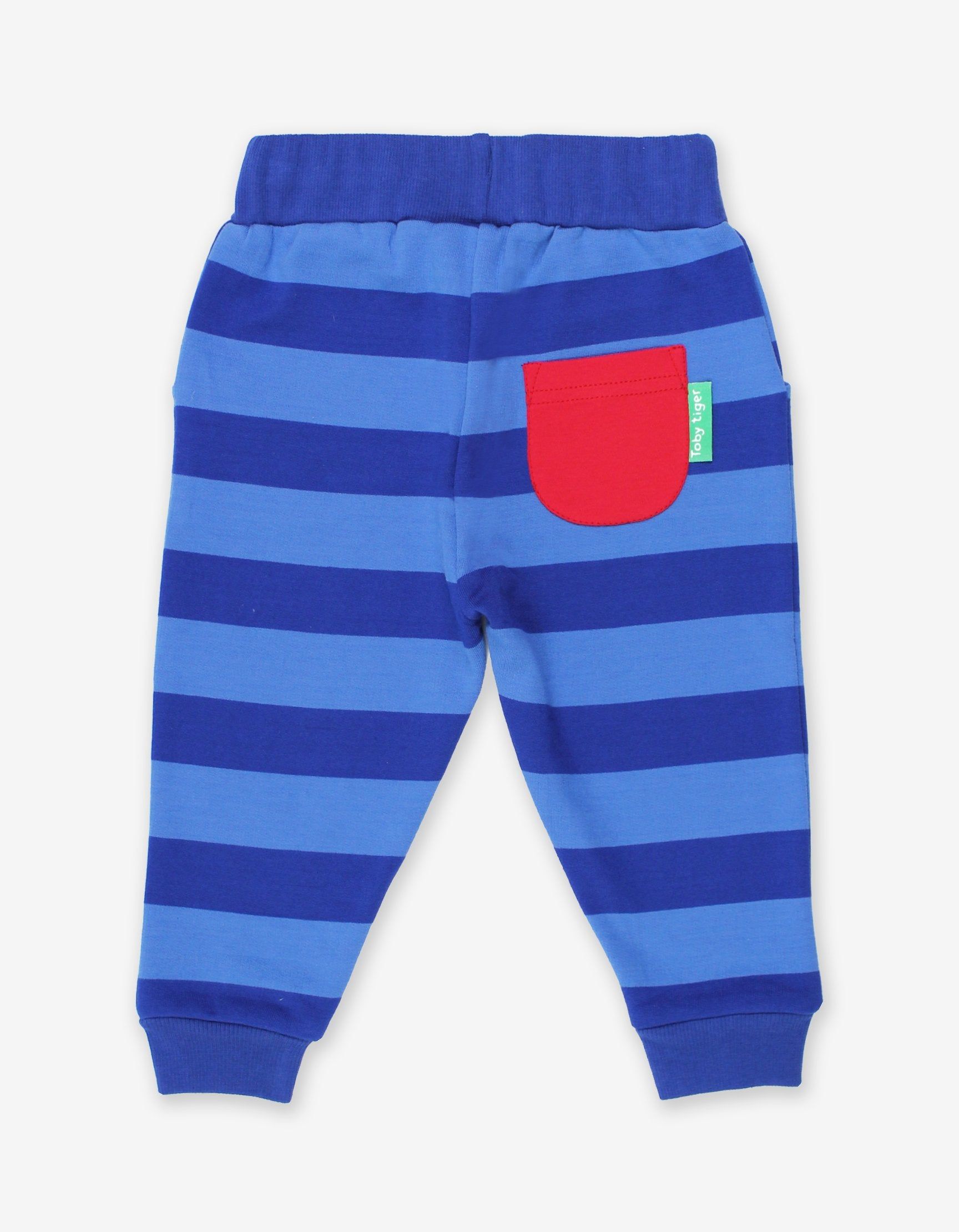 Toby Tiger Gestreifte Babyhose , blau gestreift