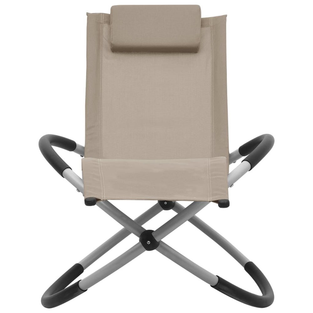 Transat chaise longue bain de soleil lit de jardin terrasse meuble d'extérieur pour enfants acier taupe
