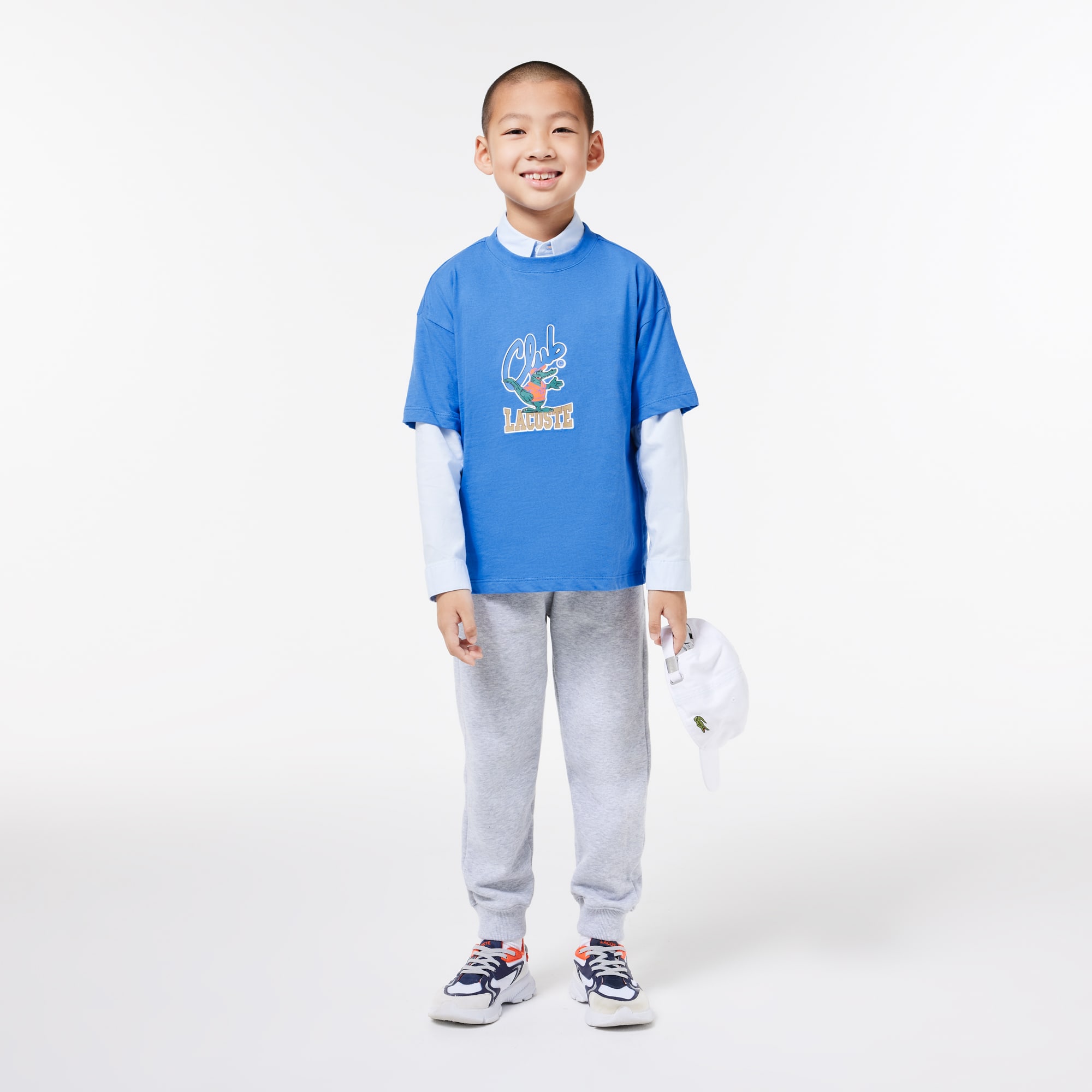 T-shirt avec imprimé mascotte T-Shirts & Chemises - Bleu - Lacoste - Enfant