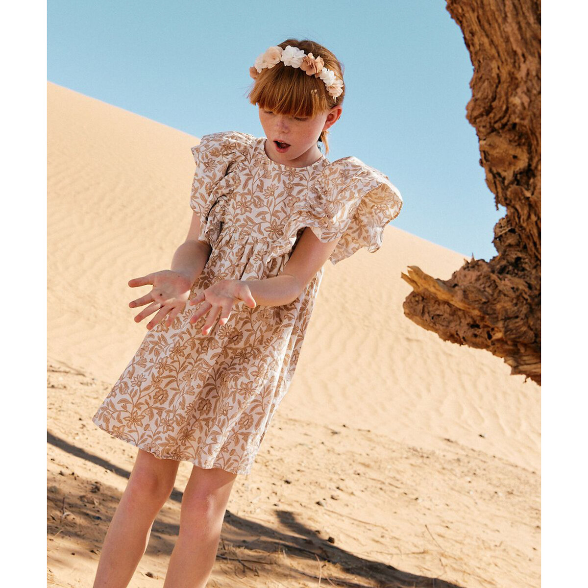 TAPE A L'OEIL<br>Vestido estampado com mangas curtas