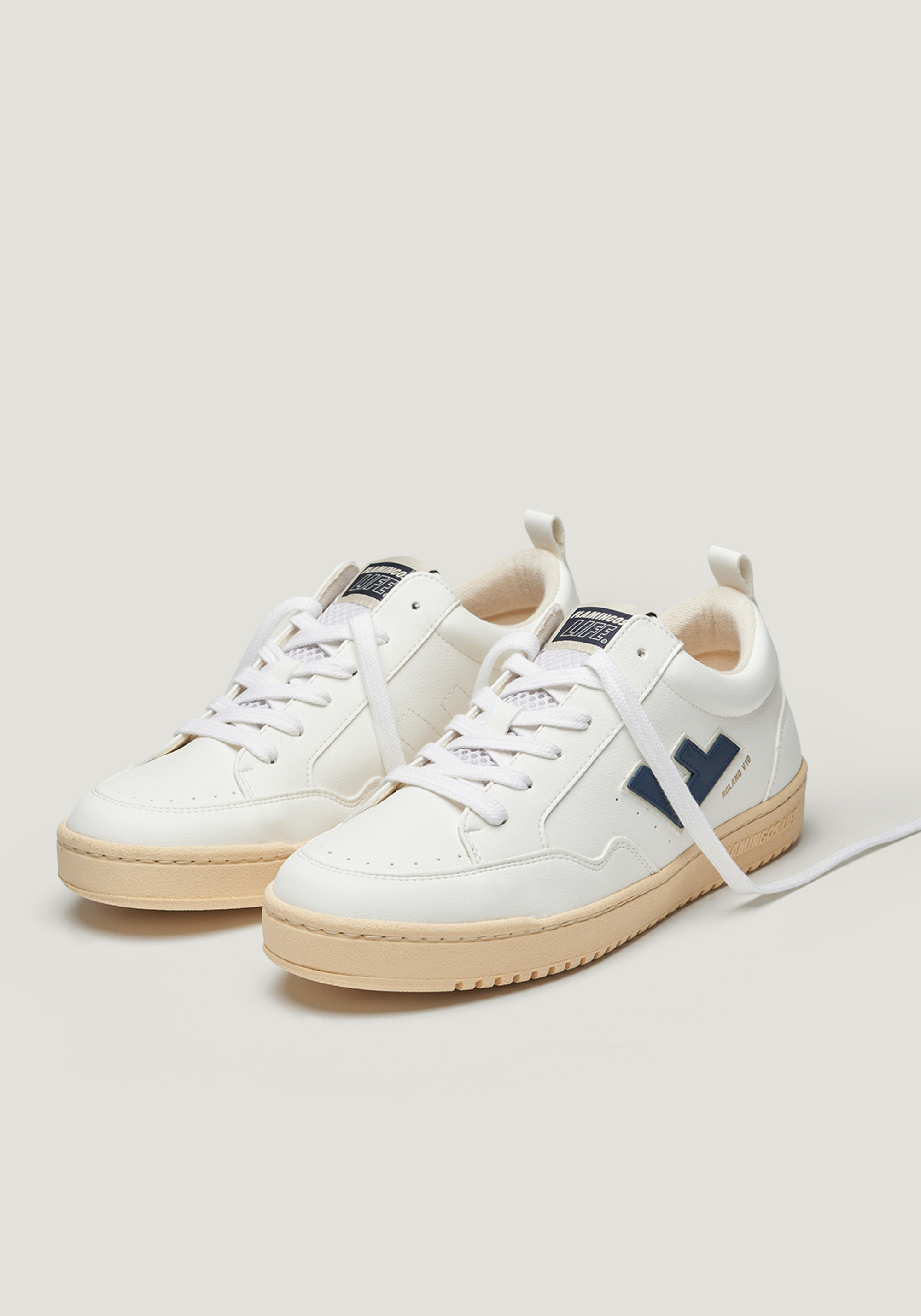 Flamingos Life Sneaker Roland V.10 White Indigo Ivory
