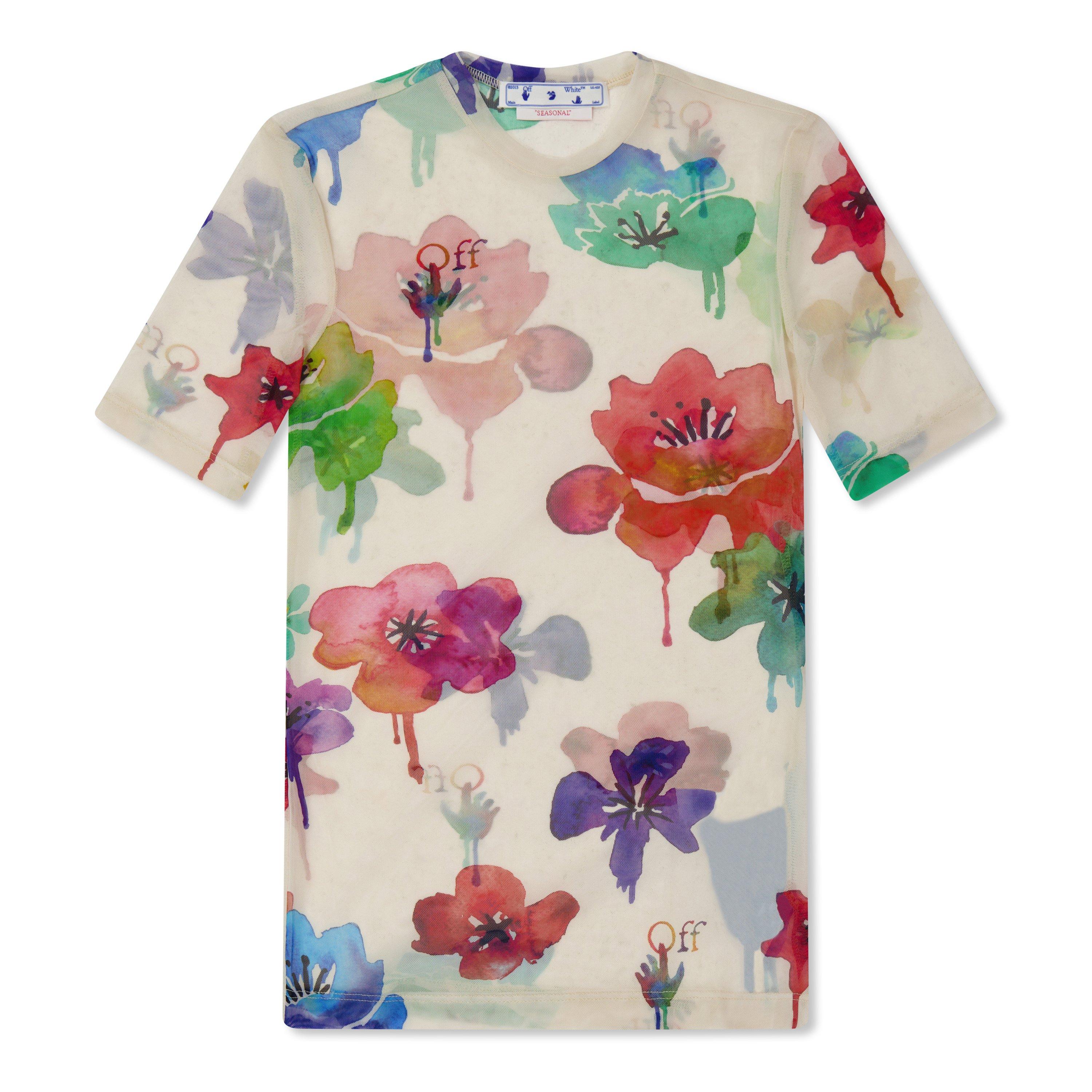 Off White Floral Pop T-Shirt