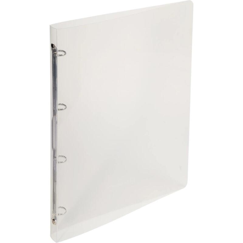 Classeur 4 anneaux plastifié Exacompta Crystal A4 - Dos 2 cm couleurs assorties