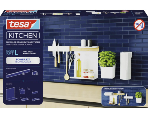 Keukenorganizer Tesa L wit 70022-00000-00