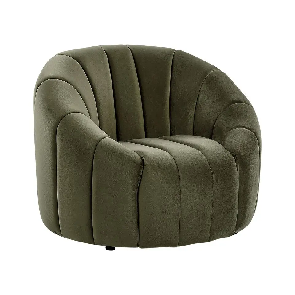 MALUNG - Fauteuil - Donkergroen - Fluweel