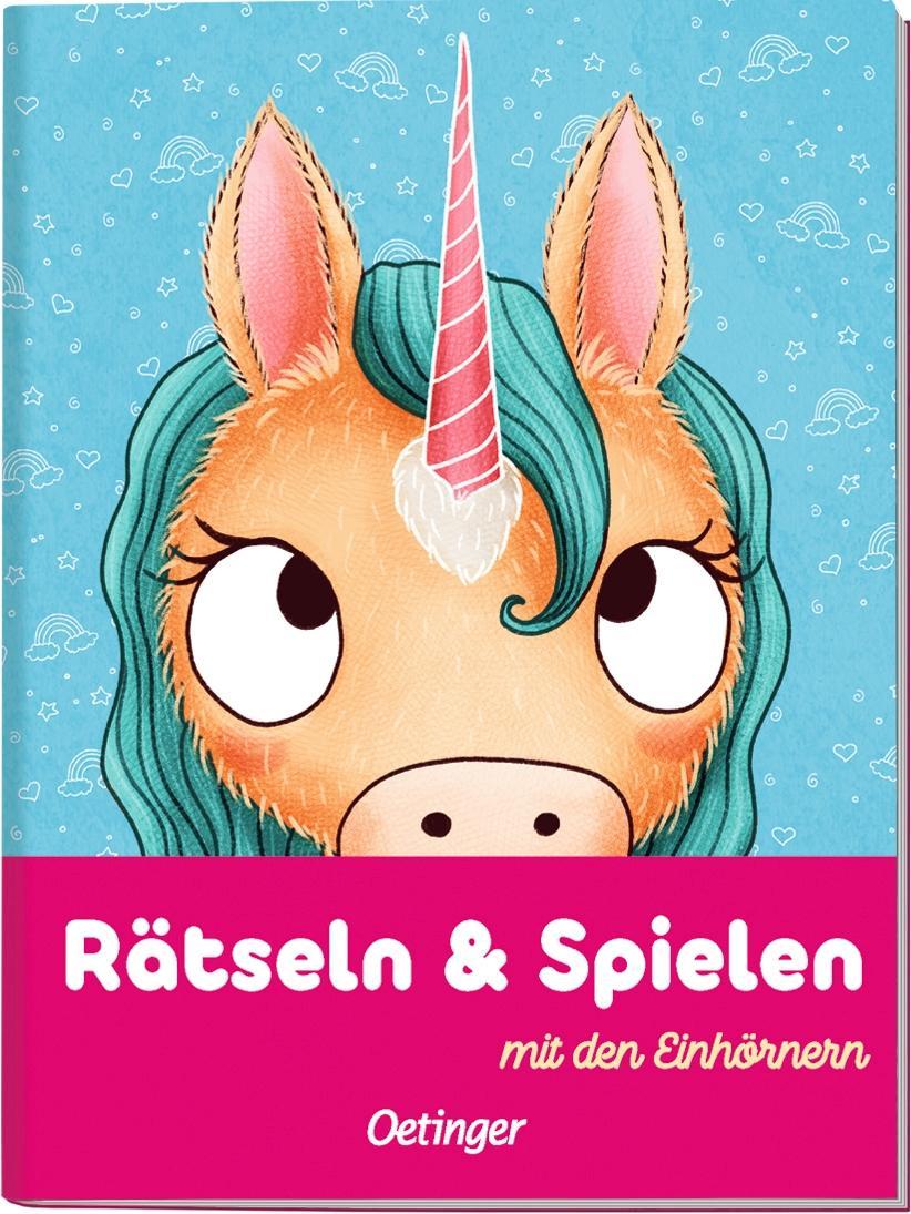 Einhörner. Puzzle im Buch
