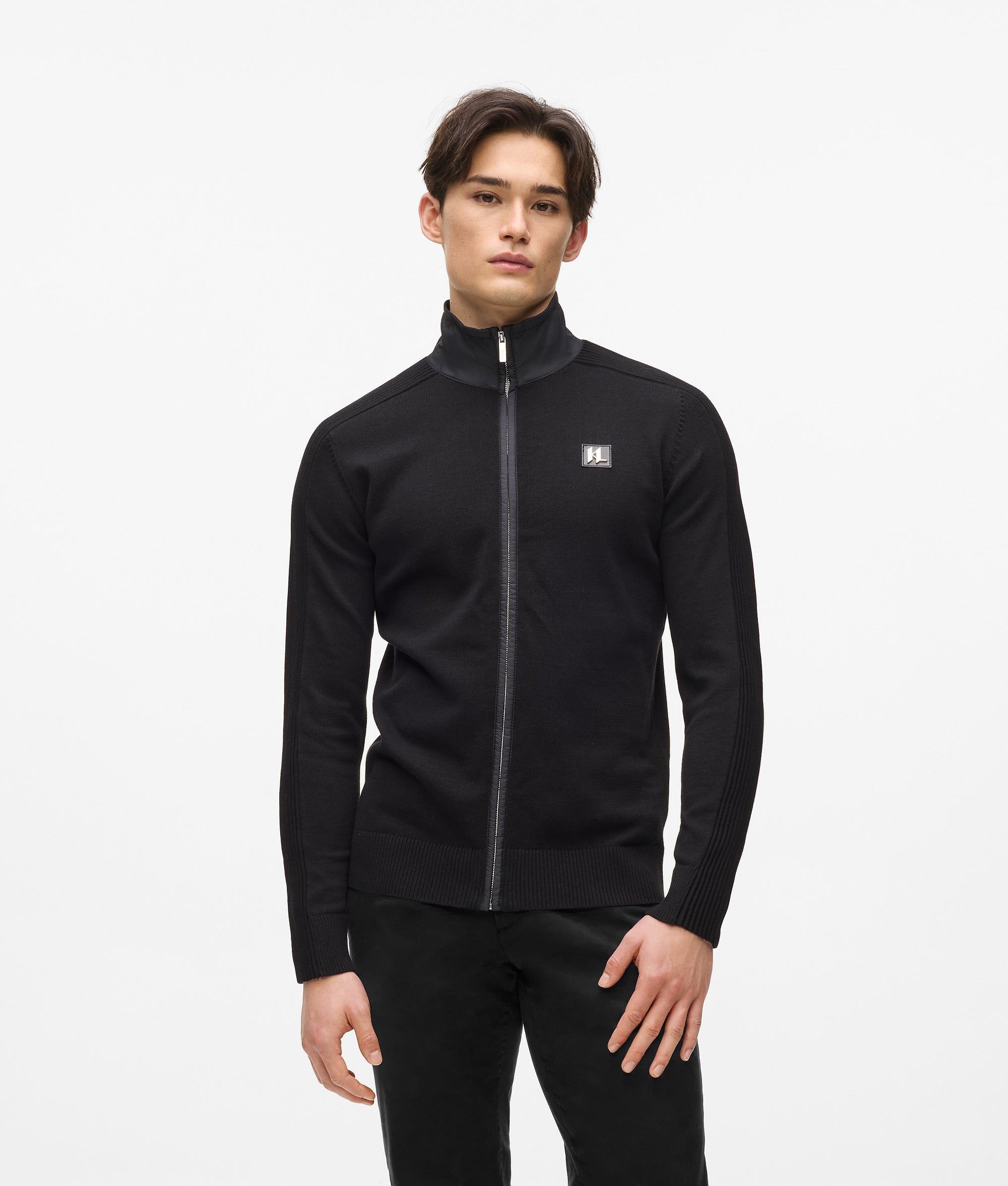 Gebreid jacket met rits