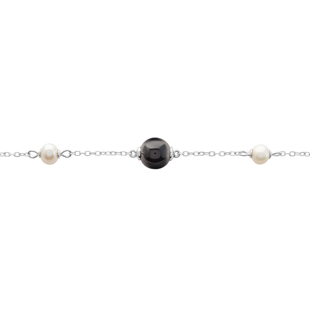 Bracelet Lucia Cera Argent Blanc Perle De Culture Et Céramique