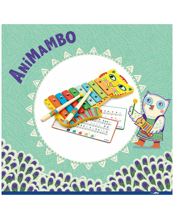 Xylophon ANIMAMBO in bunt