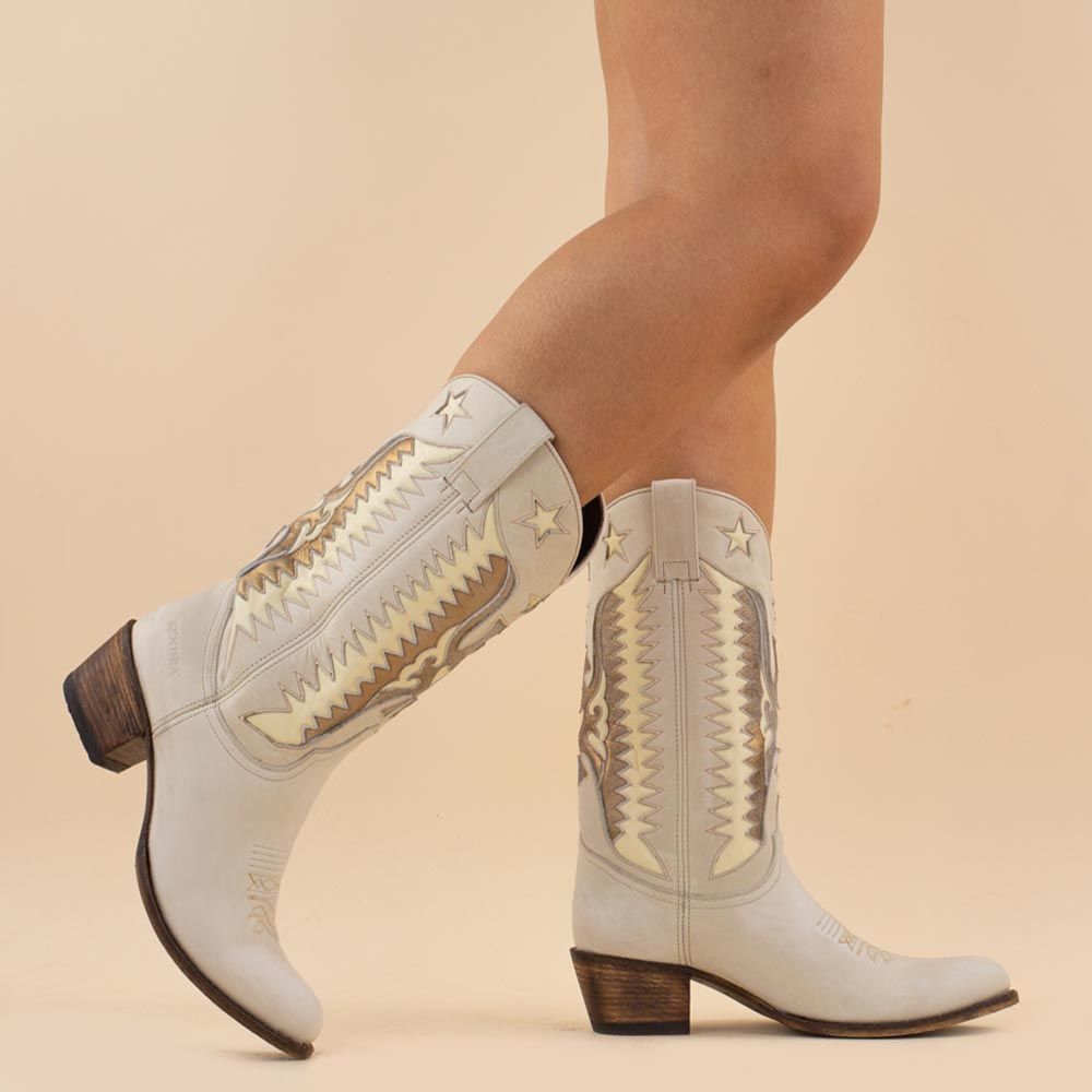 Sendra cowboyboots 14145 Offwhite