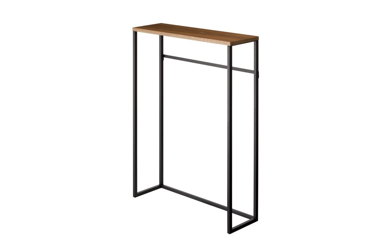 Konsolentisch Tower 80.5 x 60 cm, Braun/SchwarzKonsole mit Holzablage