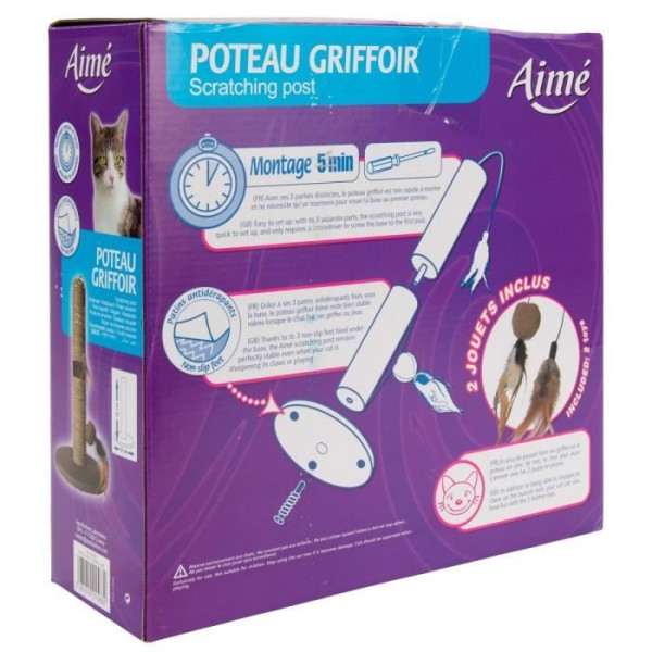 Aime poteau griffoir simple - pour chat