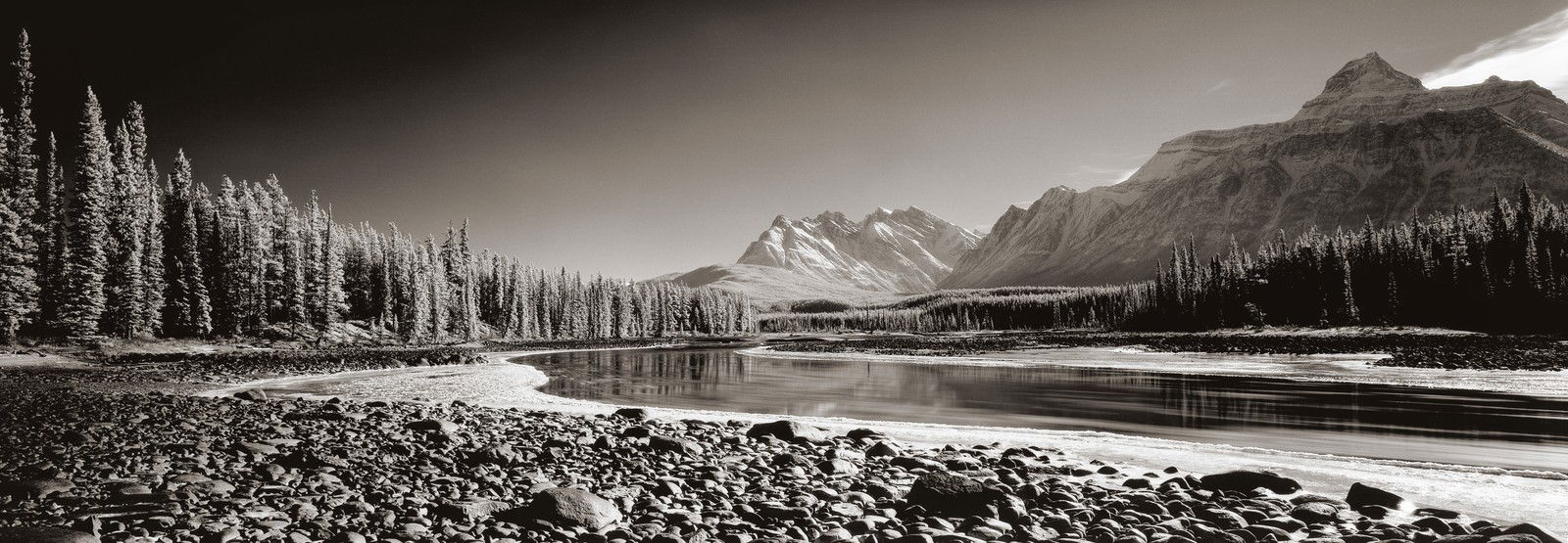 Athabasca River, Alberta, Canada by Helmut Hirler - Limited Edition. Edition of: 150. Signed.
