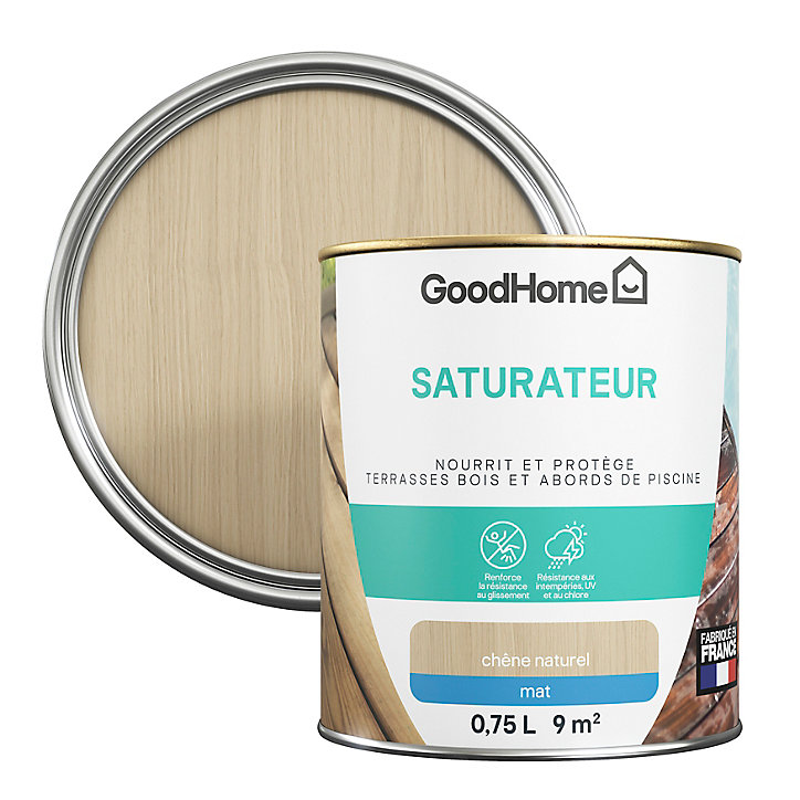 Saturateur extérieur terrasse naturel mat GoodHome 0.75L